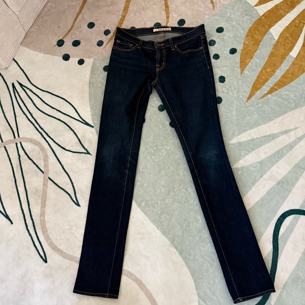 J Brand Indigo Straight Leg Jeans